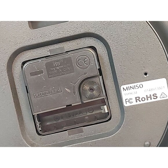 New Marvel Ironman 10" Round Wall Clock Horloge Miniso Black rim NIB - Picture 7 of 8